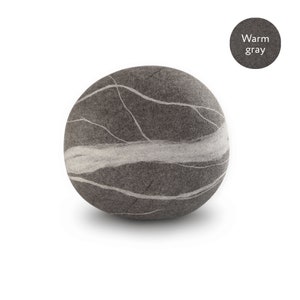 Natural felted wool. Soft stone-pouf. Model Wave. Like real rocks and stones. KATSU is a wool ottomans, pillows, cushions and poufs image 5