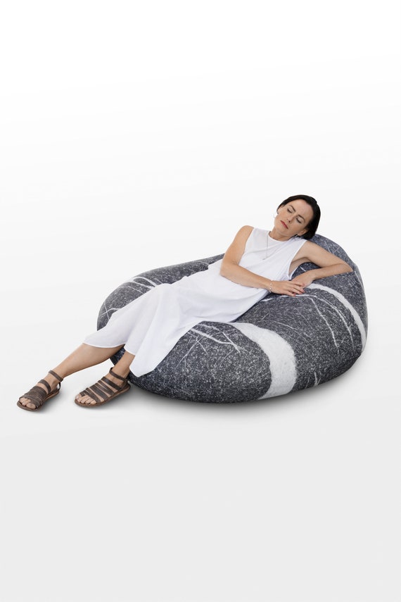 With Filling. Outdoor KATSU Bean Bag Chair. Model Shanti. Foam Rubber  Inside. 