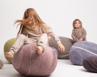 Pouf for Kids, Public Spaces & Interiors  |  Playful, Stylish For Living Room, Spa, Expositions and Lounges | model "Juno" KATSU