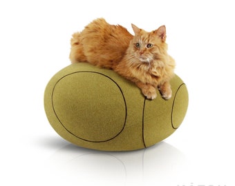 High wear resistance! Model "Macadamia". Different colors and sizes. KATSU is a stone-like ottomans, pillows, cushions and poufs. Handmade.