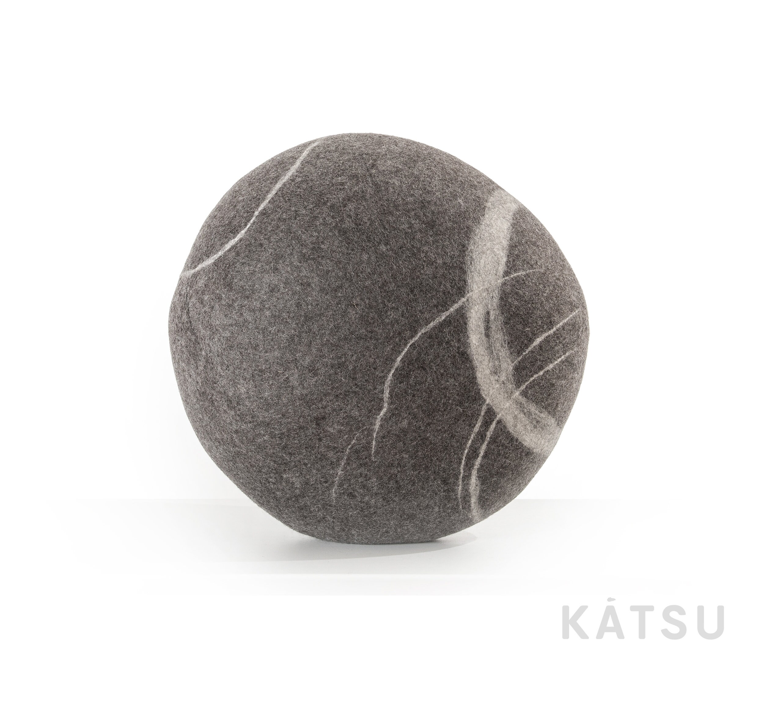 Natural Felted Wool. Soft Stonepouf. Model halo. Etsy