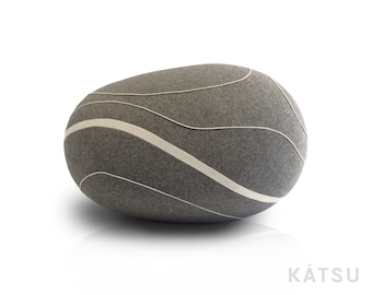 High wear resistance! Model "Devon". Different colors and sizes. KATSU is a stone-like ottomans, pillows, cushions and poufs. Handmade.