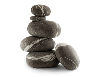 Natural felted wool. Soft stone-poufs. Set #11. Like real stones. KATSU is a wool cushions, pillows, ottomans and poufs.