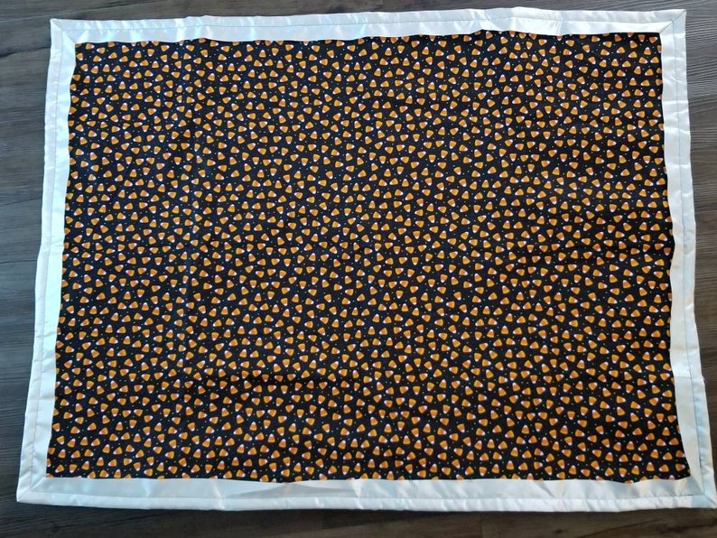 Candy corn babytoddler blanket