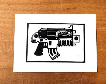 Bolter Linocut Print