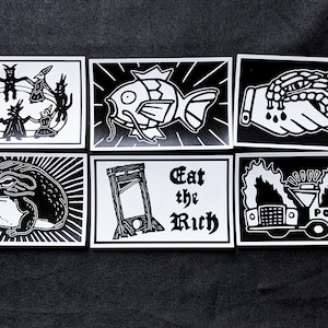 Linosnedestickers deel 2