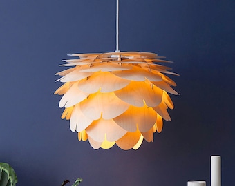 Wood Pendant Lamp | Ceiling Lamp | Pendant Light | Wooden Pendant Lamp | Dining Room Lighting | Woolights