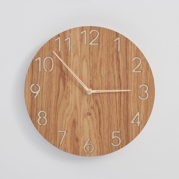 horloge murale en bois horloge moderne horloge bois horloge de bureau pour mur design moderne horloge unique horloge originale avec numéros