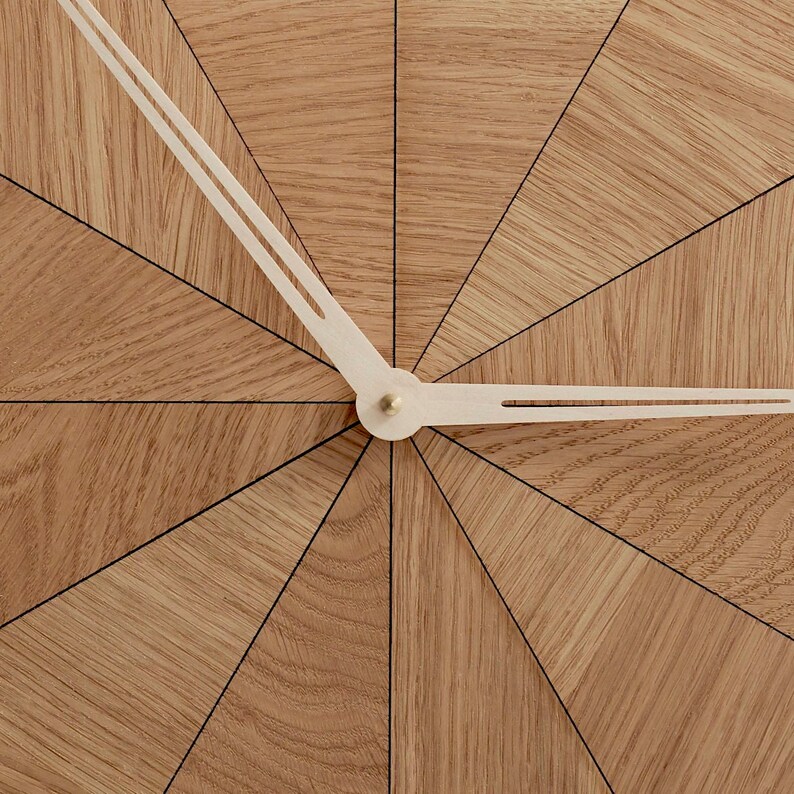 Oversized Wall Clock Square Wall Clock Wood Clock Modern Etsy