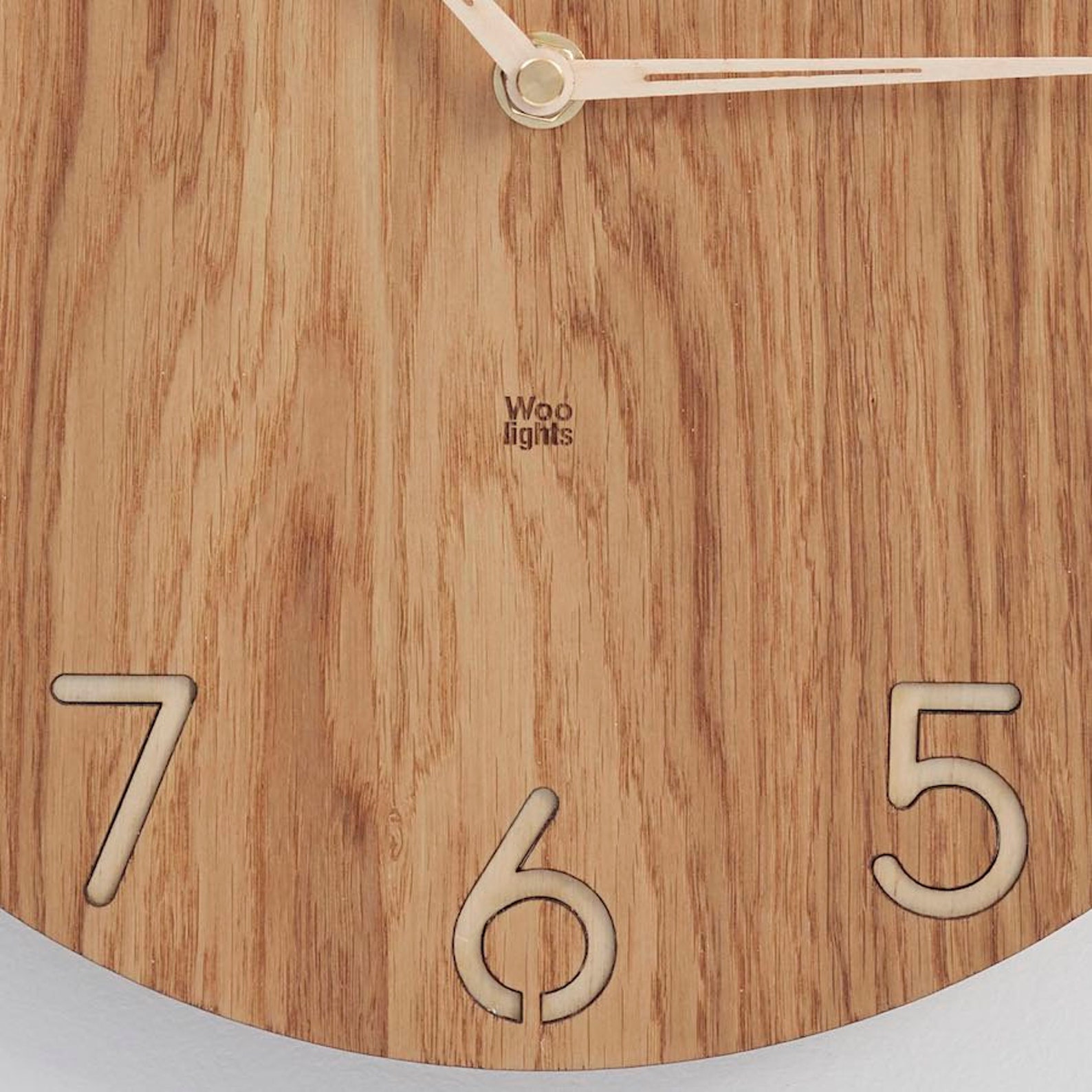 Wooden Wall Clock With Numbers Modern Wall Clock Silent - Etsy