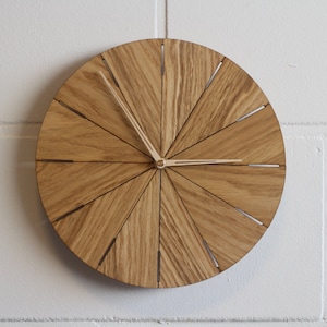 wood clock - wall clock - modern wall clock - wooden clock - clocks for wall - unique wall clock - minimalist clock - small wall clock