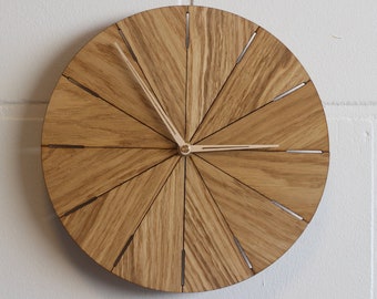 wood clock - wall clock - modern wall clock - wooden clock - clocks for wall - unique wall clock - minimalist clock - small wall clock