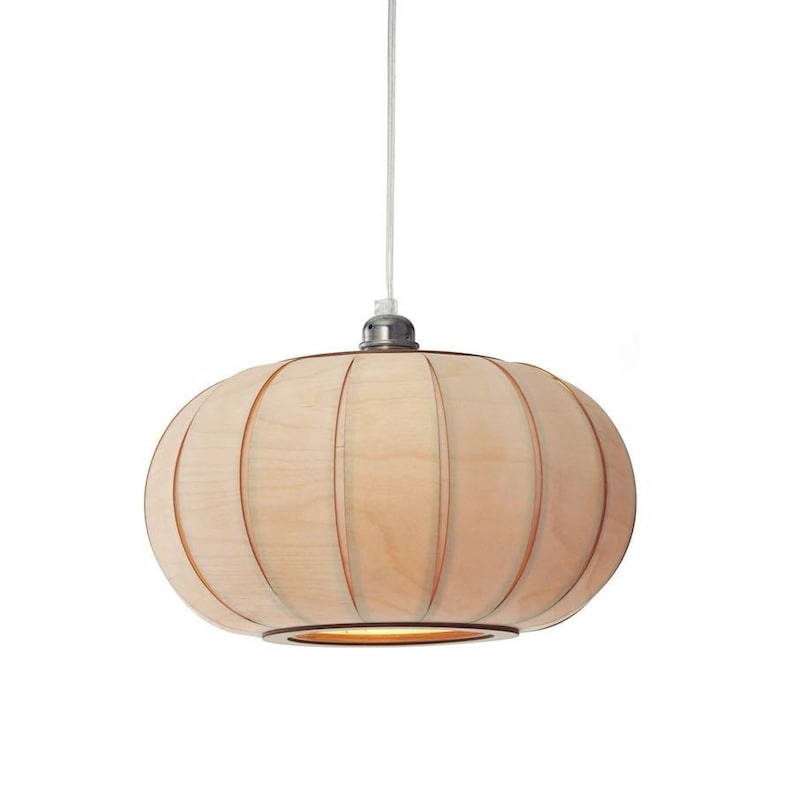 Wood Pendant Light Modern Lamp Made Of Birch Veneer - Wood Pendant Light Fitting Wood Pendant Light Modern Lamp Made Of Birch Veneer - Wood Pendant Light Fitting
