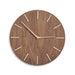 Mid century style wood wall clock | modern silent clock - wooden american walnut clock face 