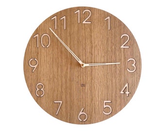 wooden wall clock modern clock wood clock office clock for wall modern design unique clock original clock with numbers