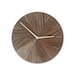 Wood wall clock | wooden clock with american walnut clock face and silent clock movement | large wall clock