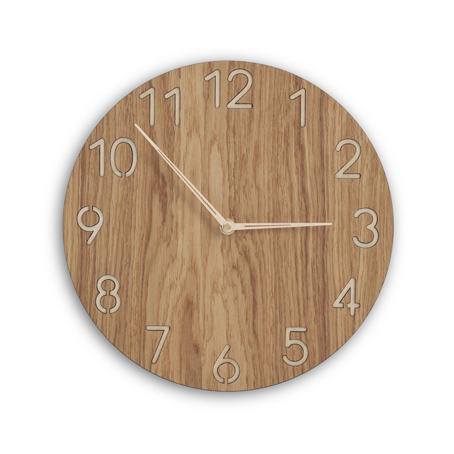 Wooden Wall Clock With Numbers Modern Wall Clock, Silent Wood Clock for  Wall Unique Wall Clock, Minimalist Clock, Oak Wall Clock - Etsy