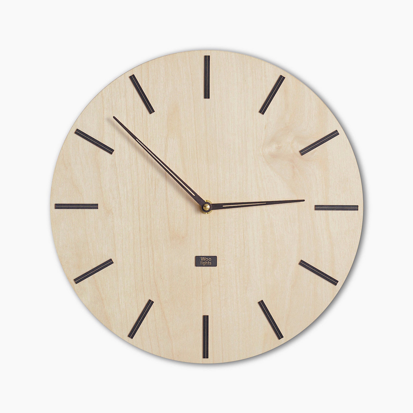 Modern wall clock Scandinavian minimalist design. Wood clock Etsy