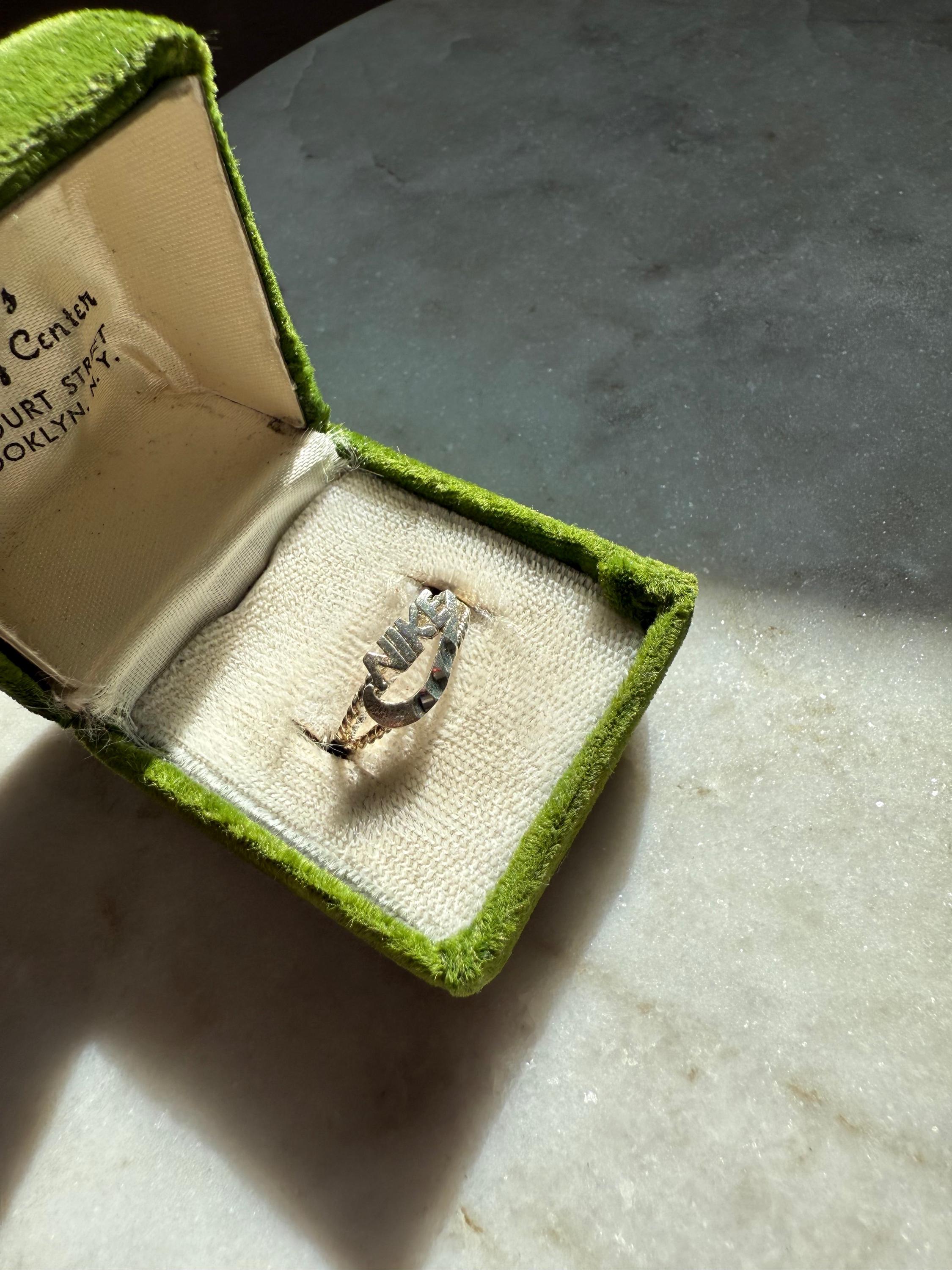 Nike Sterling Silver Ring Size 7, Vintage Sterling Ring, 1990s 