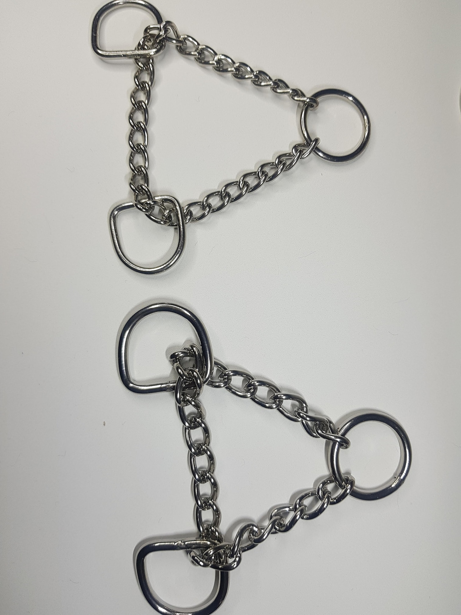 Stainless Steel Dog Collar Martingale Chain Dring High Etsy