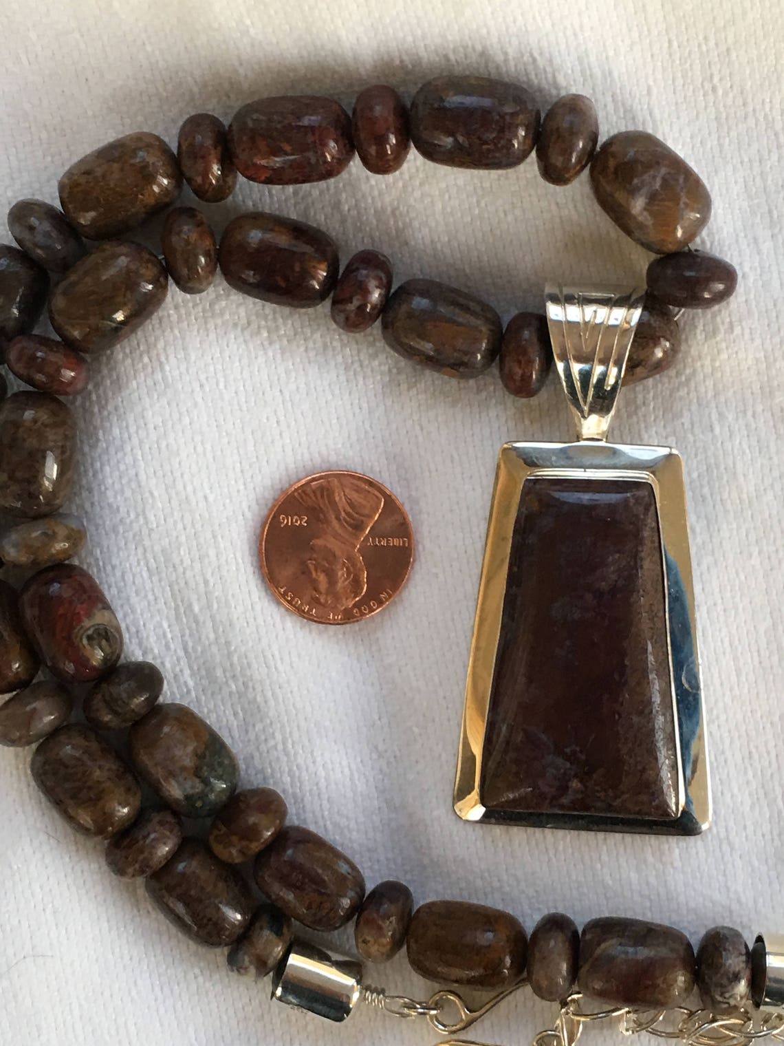 Vintage DTR Desert Rose JAY KING Set Jasper Agate Pendant Etsy