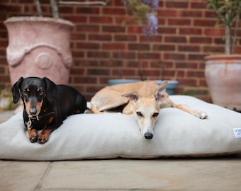 Latte Tweed Luxury Neutral / Beige / Cream Mattress Dog Bed for Small and Large Dogs