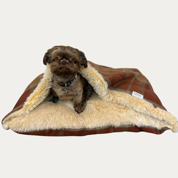 Housses de rechange pour lit pour chien Tartan, Housse de rechange pour lit pour chien des cavernes,