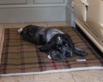 Tartan Crate Mat, Car Boot Dog Bed, Settle Mat