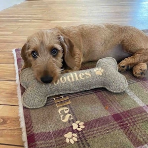 Mini Bone Dog Toys, Personalised Puppy Toys