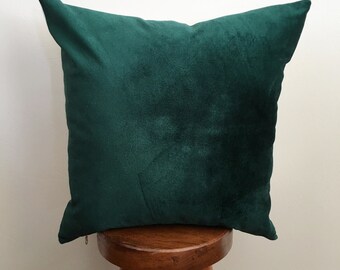 Hunter Green Strie Velvet Pillow Cover Hunter Green Strie Velvet Pillow Cover