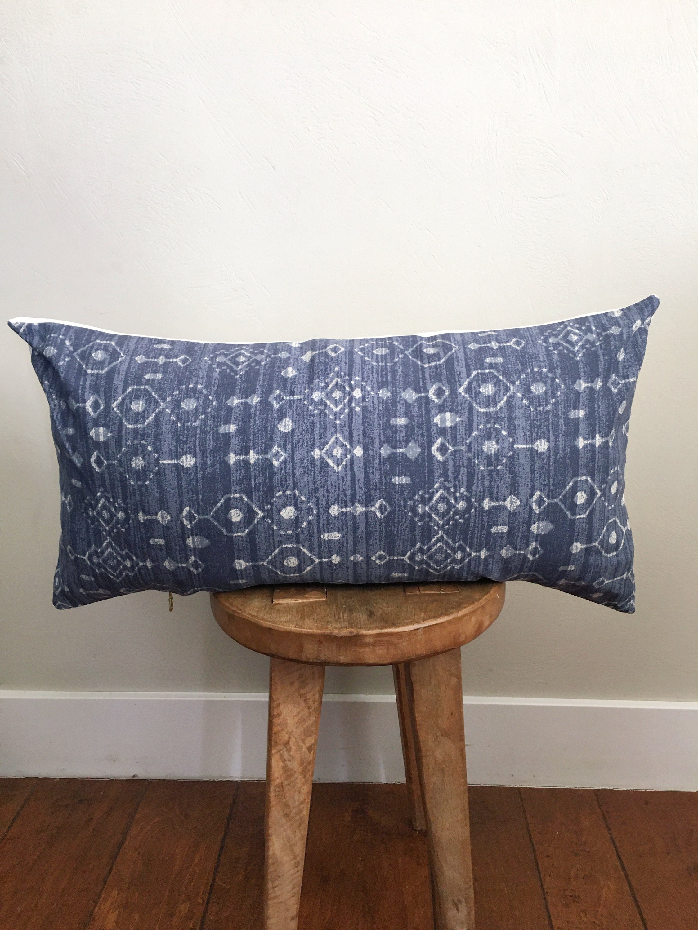 patterned lumbar pillow