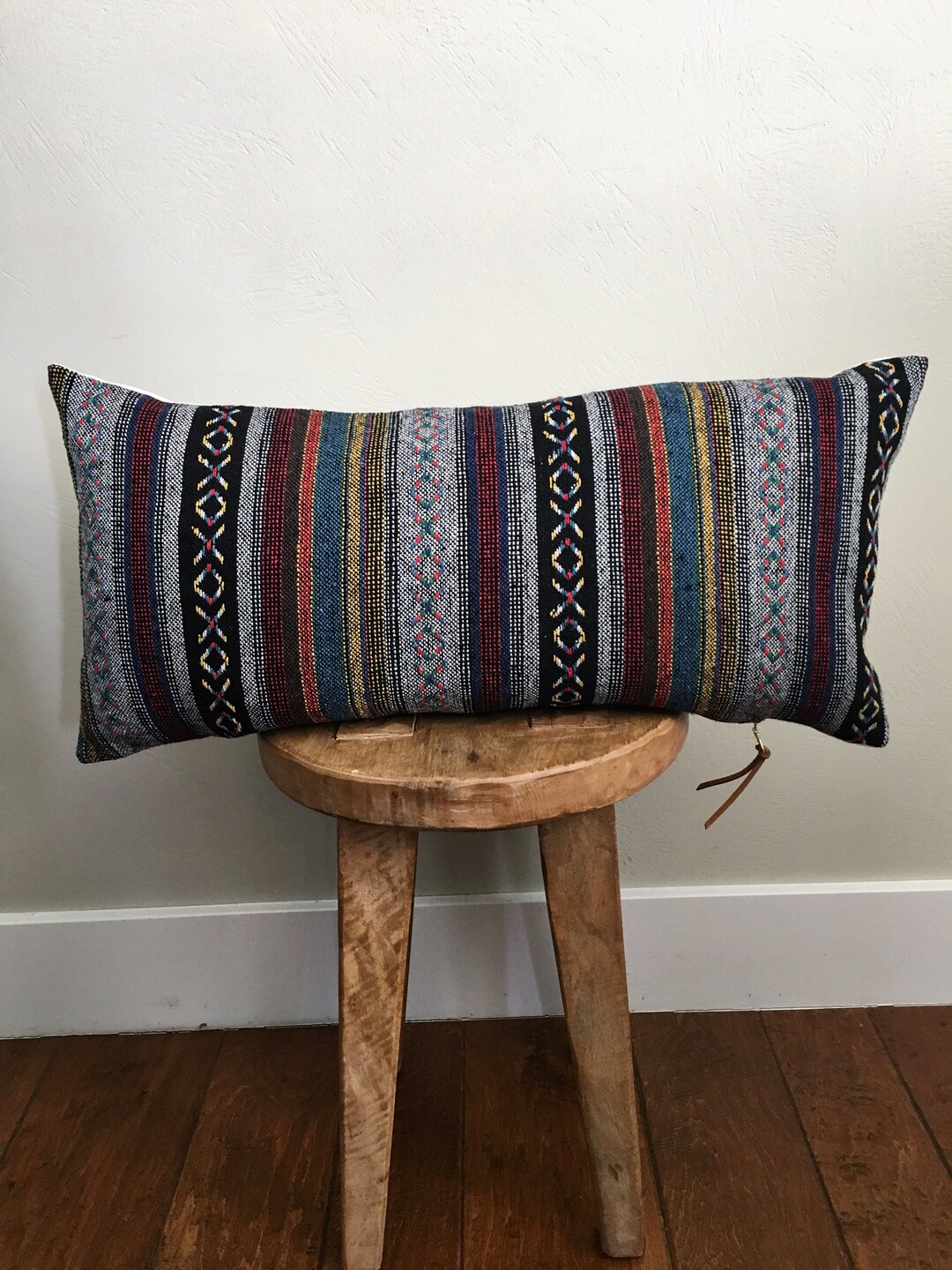 Multicolor Aztec Lumbar Pillow Cover Etsy
