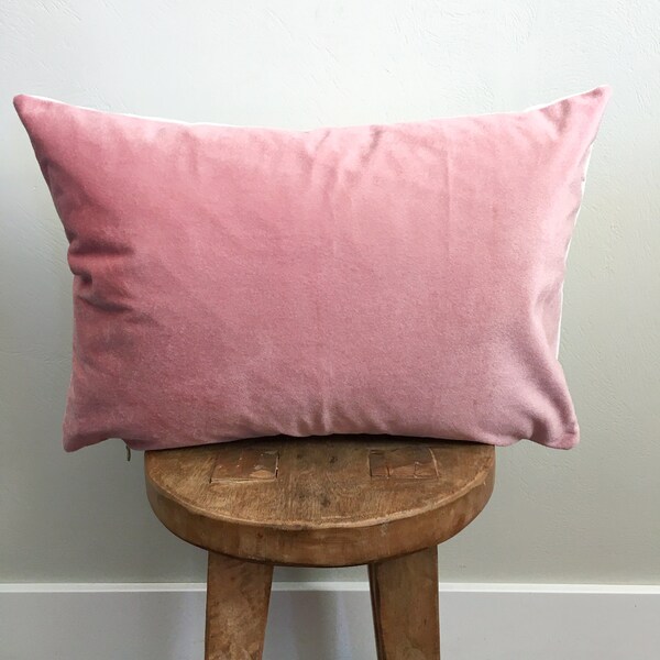Pink Lumbar Pillow Etsy