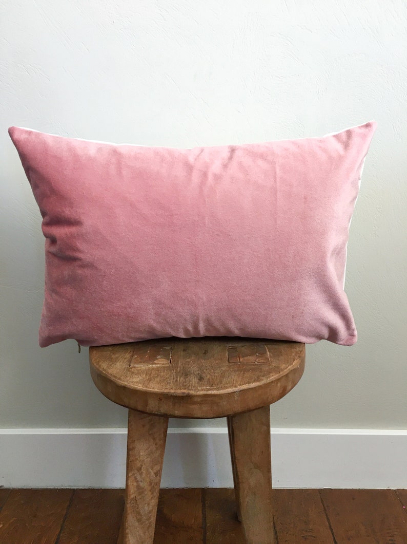 Blush Pink Velvet Lumbar Pillow Cover Etsy