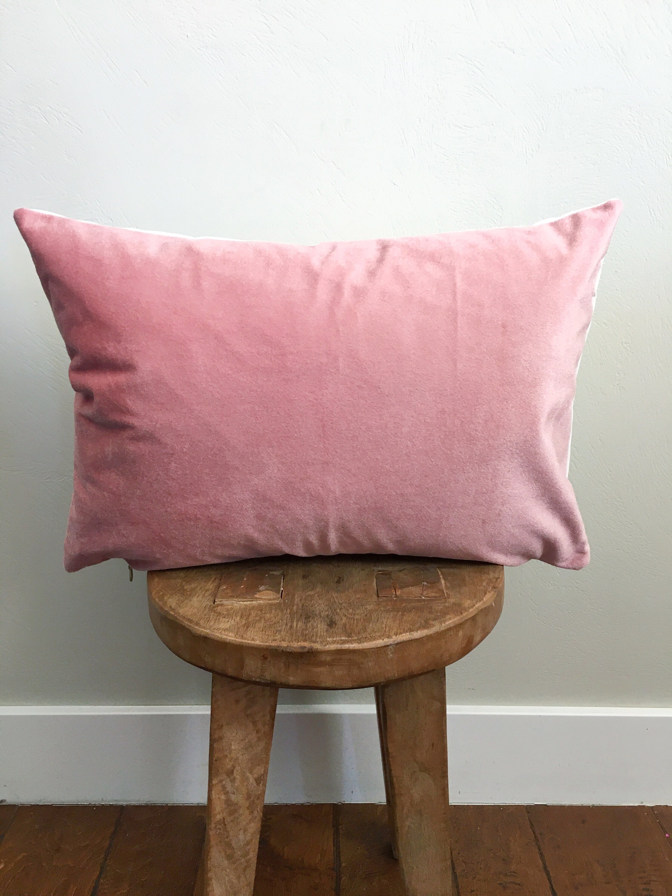 Blush Pink Velvet Lumbar Pillow Cover Etsy Ireland