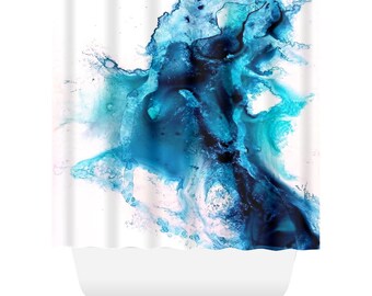 Splash! Shower Curtain - Great Design For A Shower Curtain For All Those Love The Water!