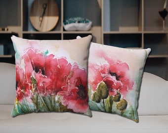 Poppies! Art Pillow