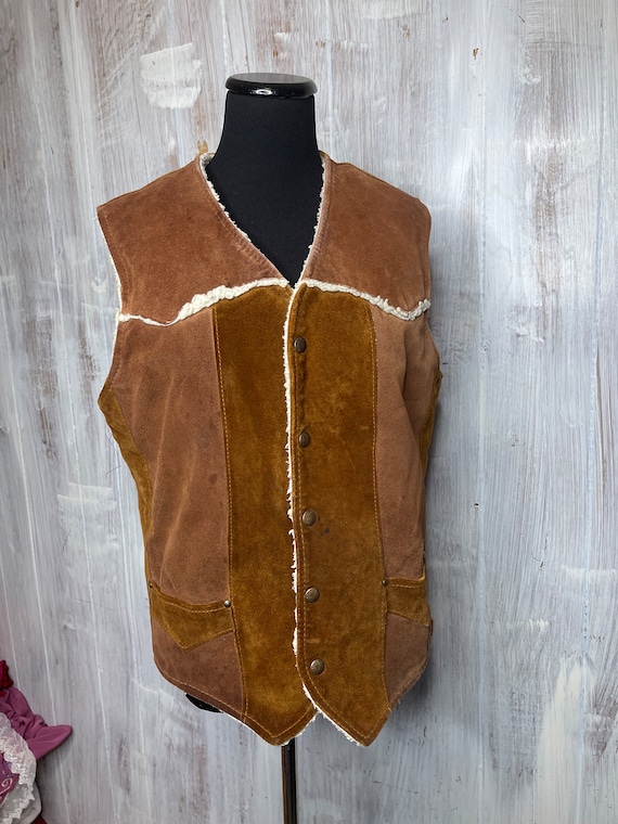 Vintage Pioneer Wear Leather Vest