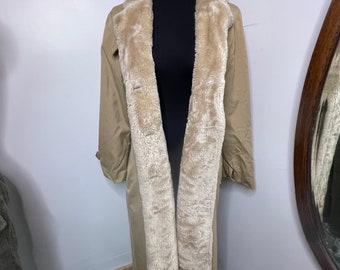 Vintage Bonders Sherpa Trench Coat!