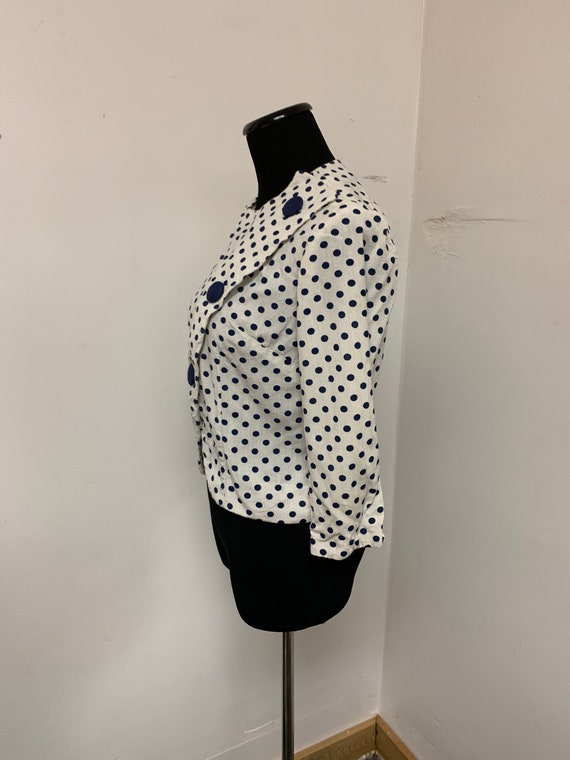 1960s Polka Dot House coat! - image 4