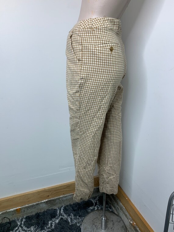 1970s Summer Golfing plaid pants! - image 3