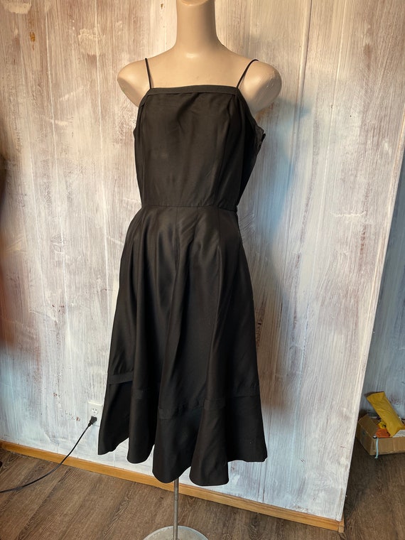1960s Black L’Aiglon Dress and Shawl - image 2