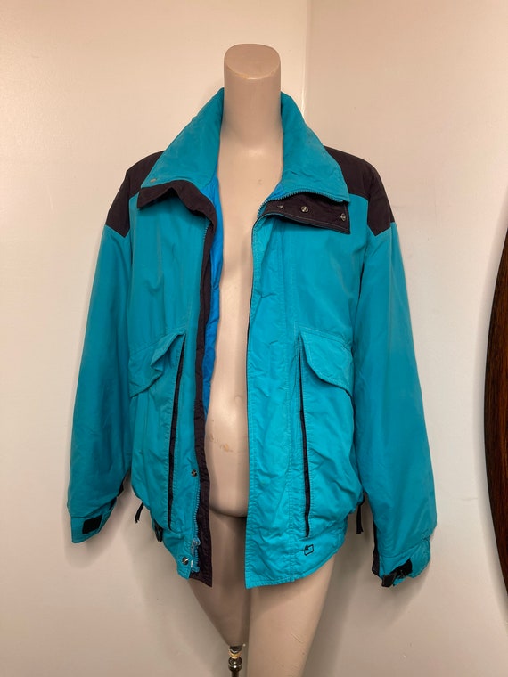 1980s blue Ultrex Woolrich rain jacket