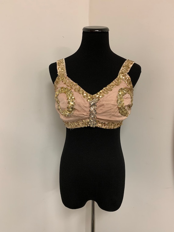 Antique 1940’s Burlesque Bra Handmade