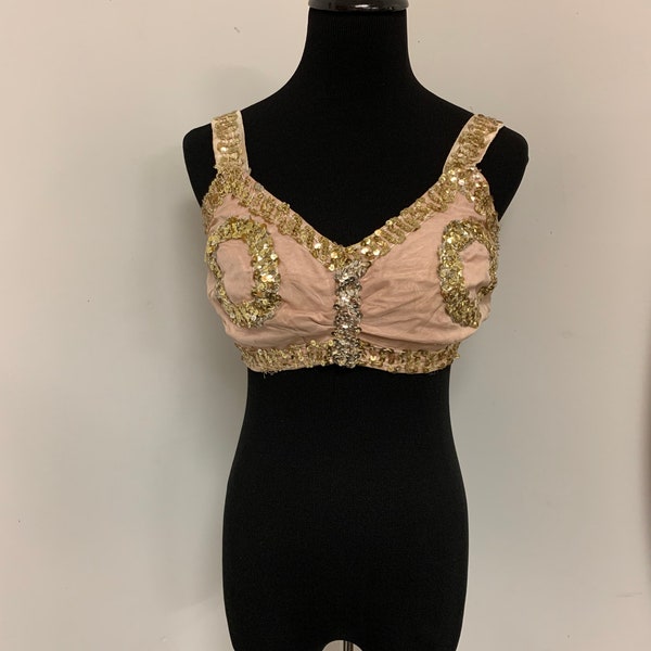 Antique 1940’s Burlesque Bra Handmade