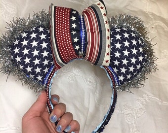 Fourth of July Salute Mickey Inspired Ears!