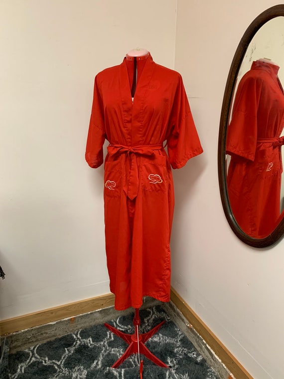 1950s Cotton Health Chinese Vintage Burlesque Robe