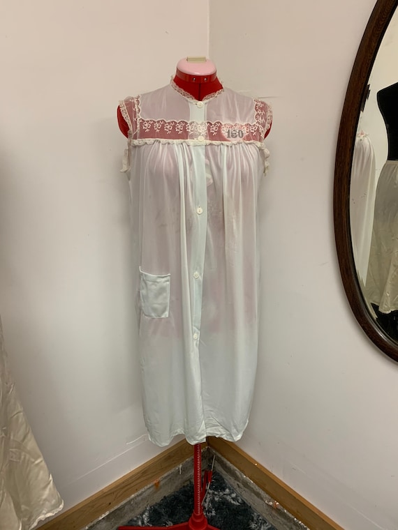 1960s Wonder Maid Blue Lingerie Nightgown!
