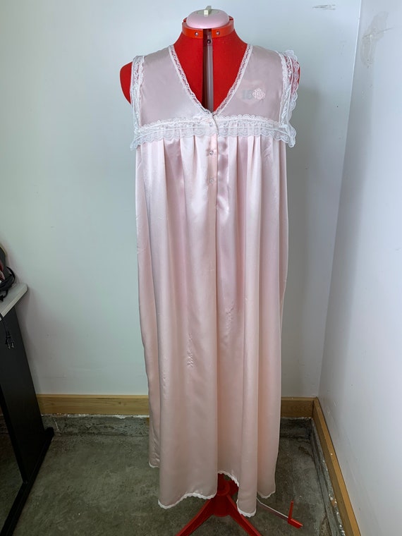 70s Christian Dior Pink Lingerie Nightgown!