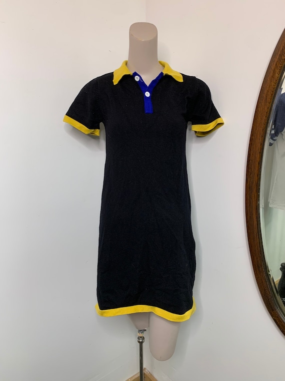 1970s Black Dress